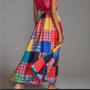Anthropologie Maeve Patchwork A-line Maxi Skirt
Size Small